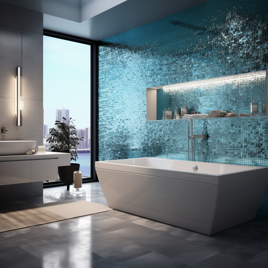 crackle tile for bathroom