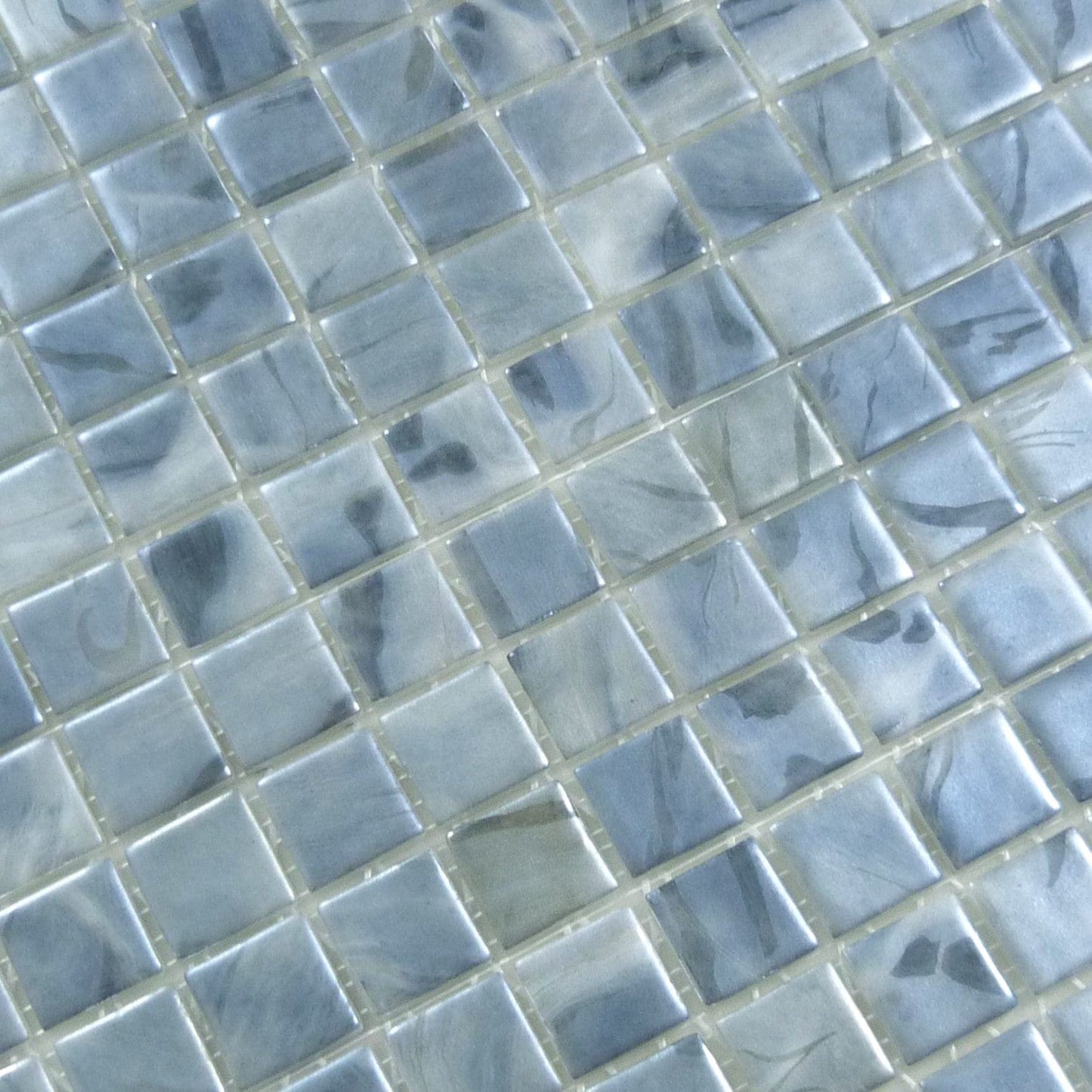 Oasis Grey 1x1 Matte Glass Tile Absolut Glass
