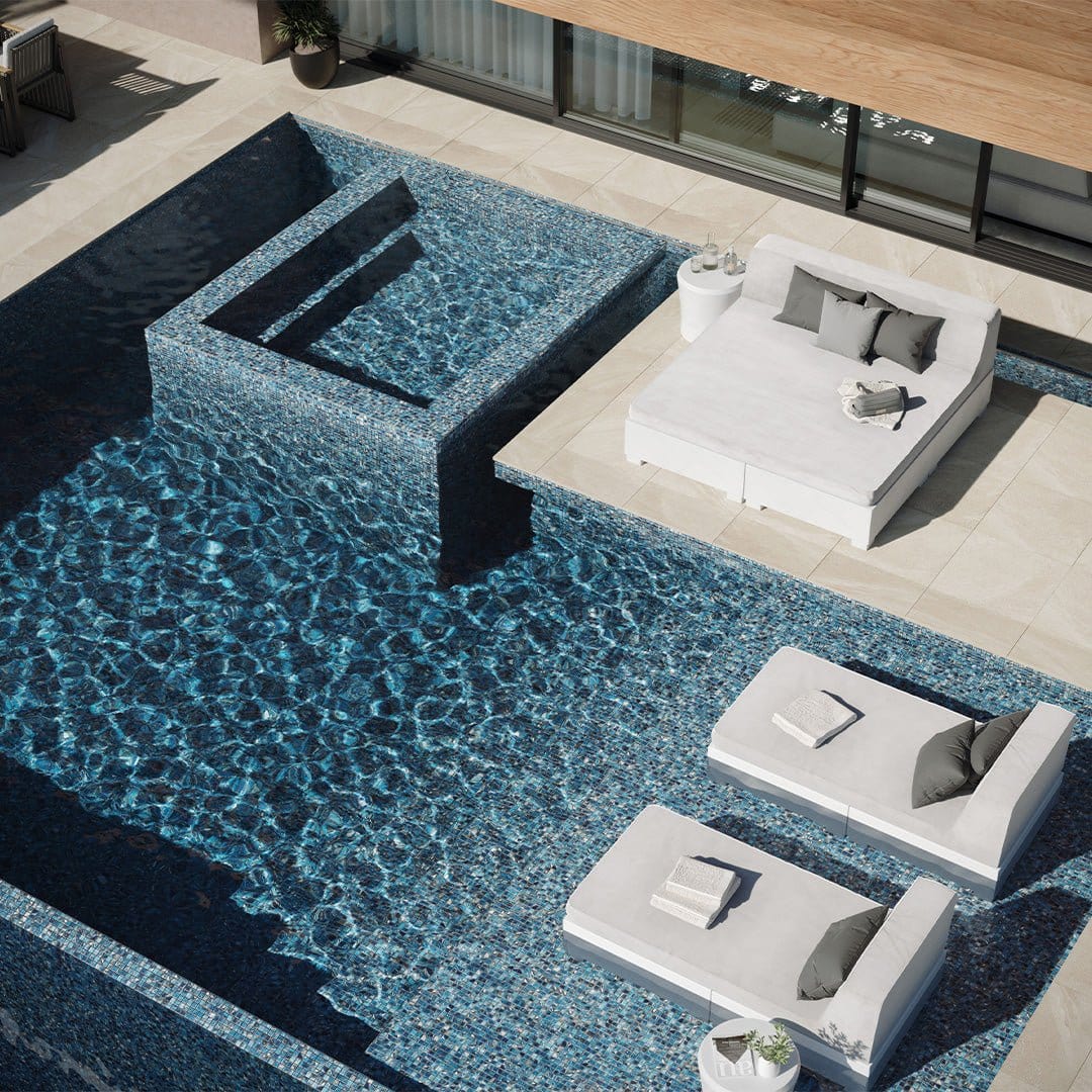 Oasis Royal 1x1 Matte Glass Tile Absolut Glass