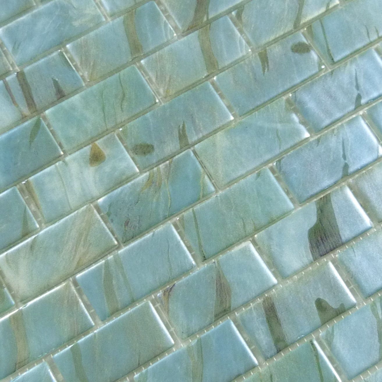 Oasis Turquoise 1x2 Matte Glass Tile Absolut Glass