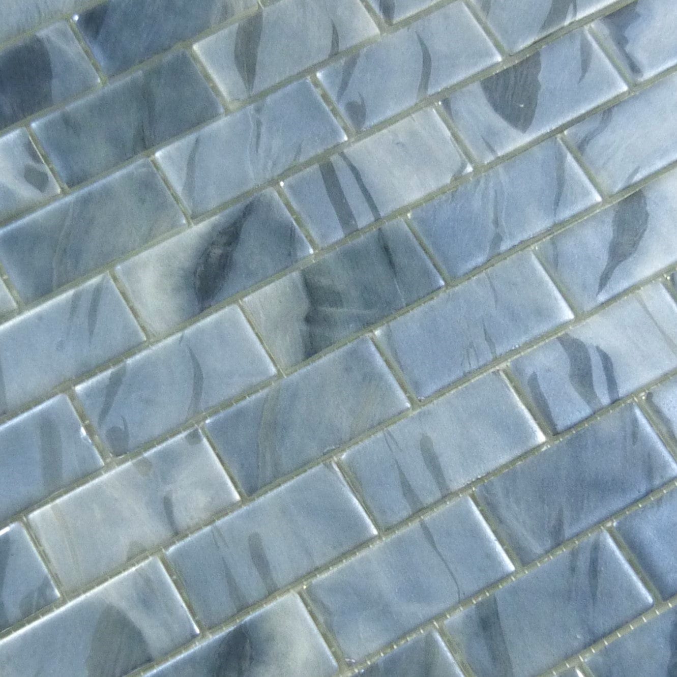 Oasis Grey 1x2 Matte Glass Tile Absolut Glass