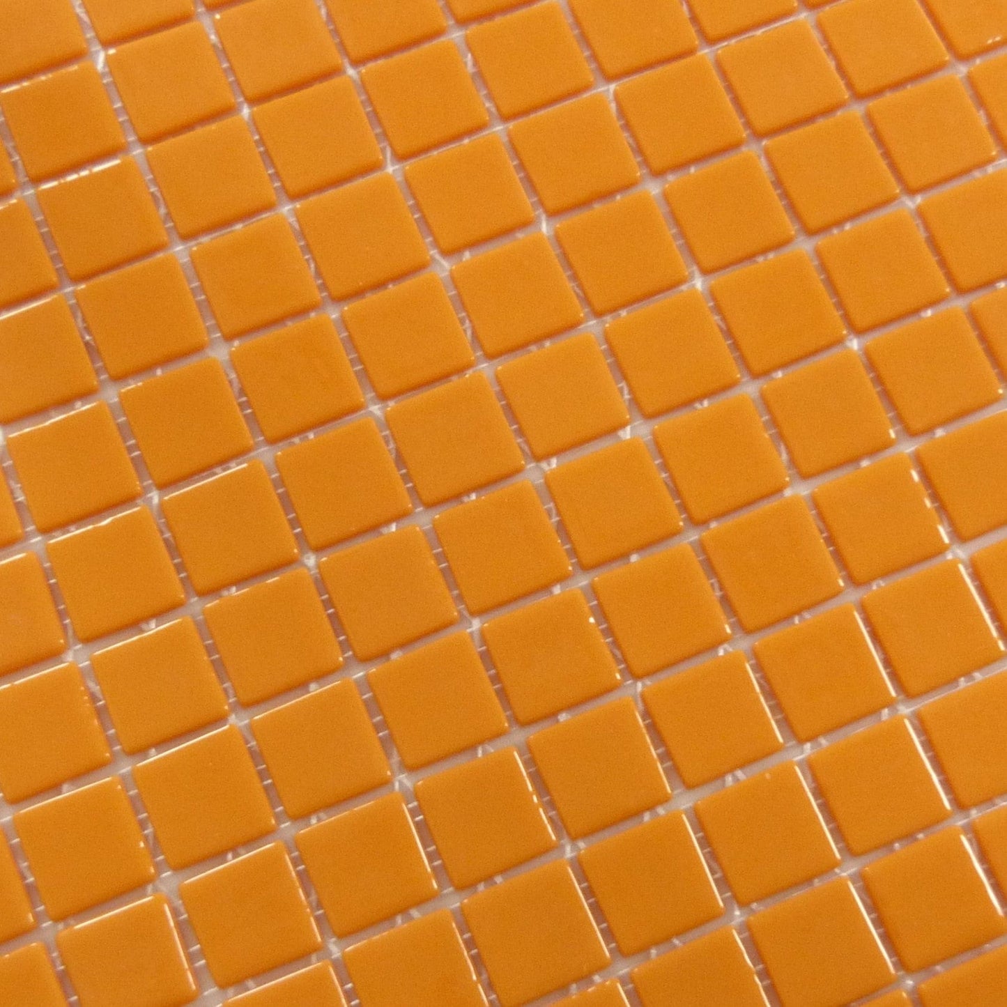 Orange 1x1 Glossy Glass Tile Absolut Glass