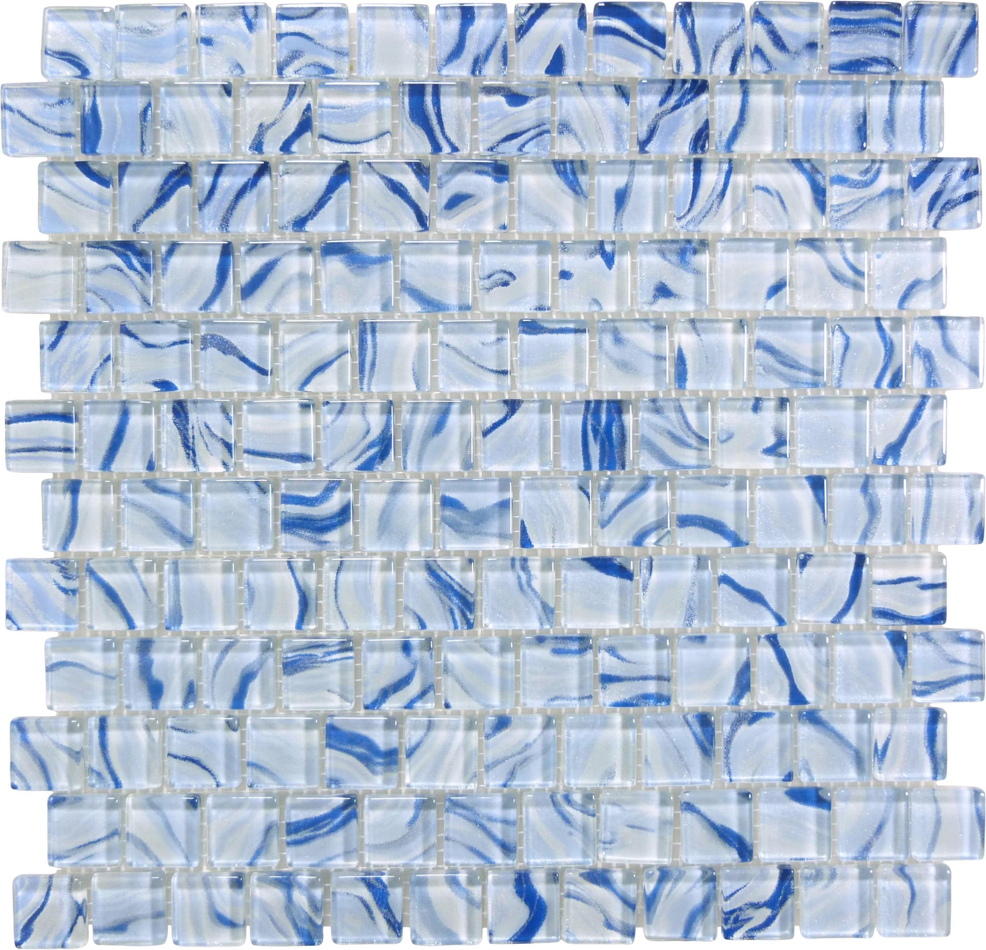 Oceanique High Tide Sky Blue 1x1 Glossy Glass Tile Dynamic Surfaces