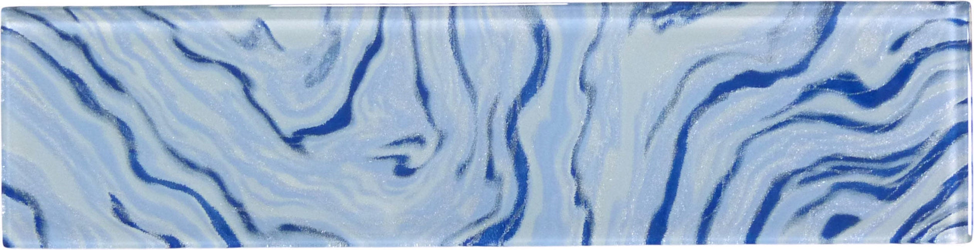 Oceanique High Tide Sky Blue 3x12 Glossy Glass Tile Dynamic Surfaces