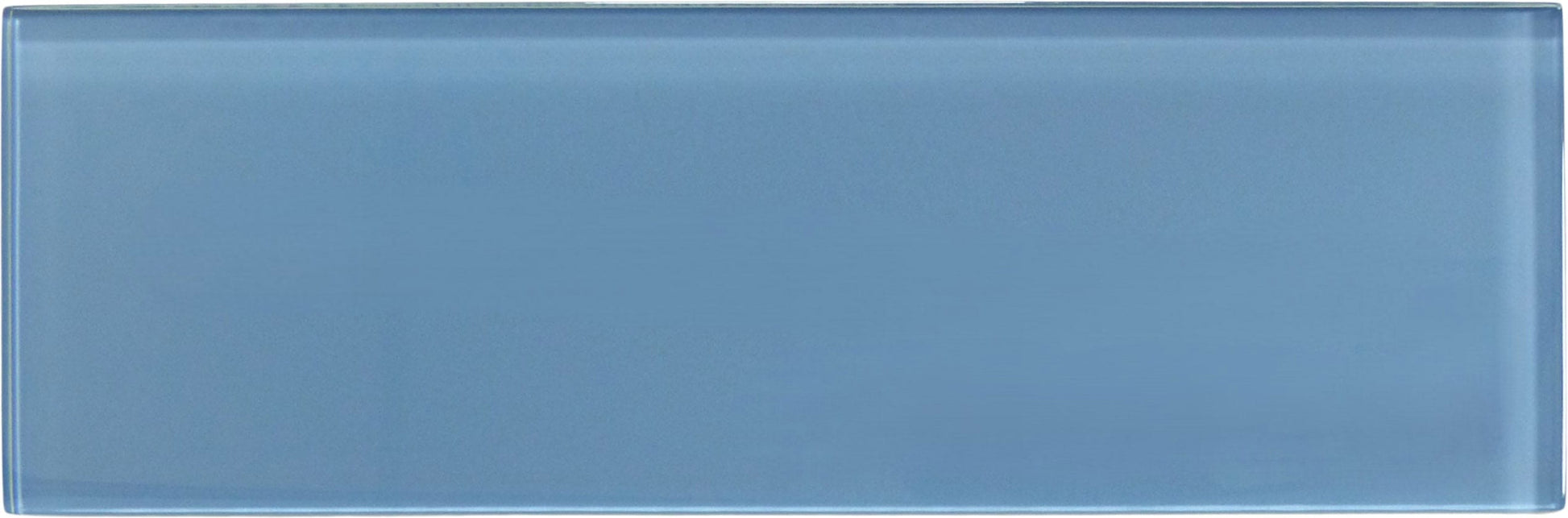 Seafoam Blue 4x12 Glossy Glass Subway Tile Euro Glass