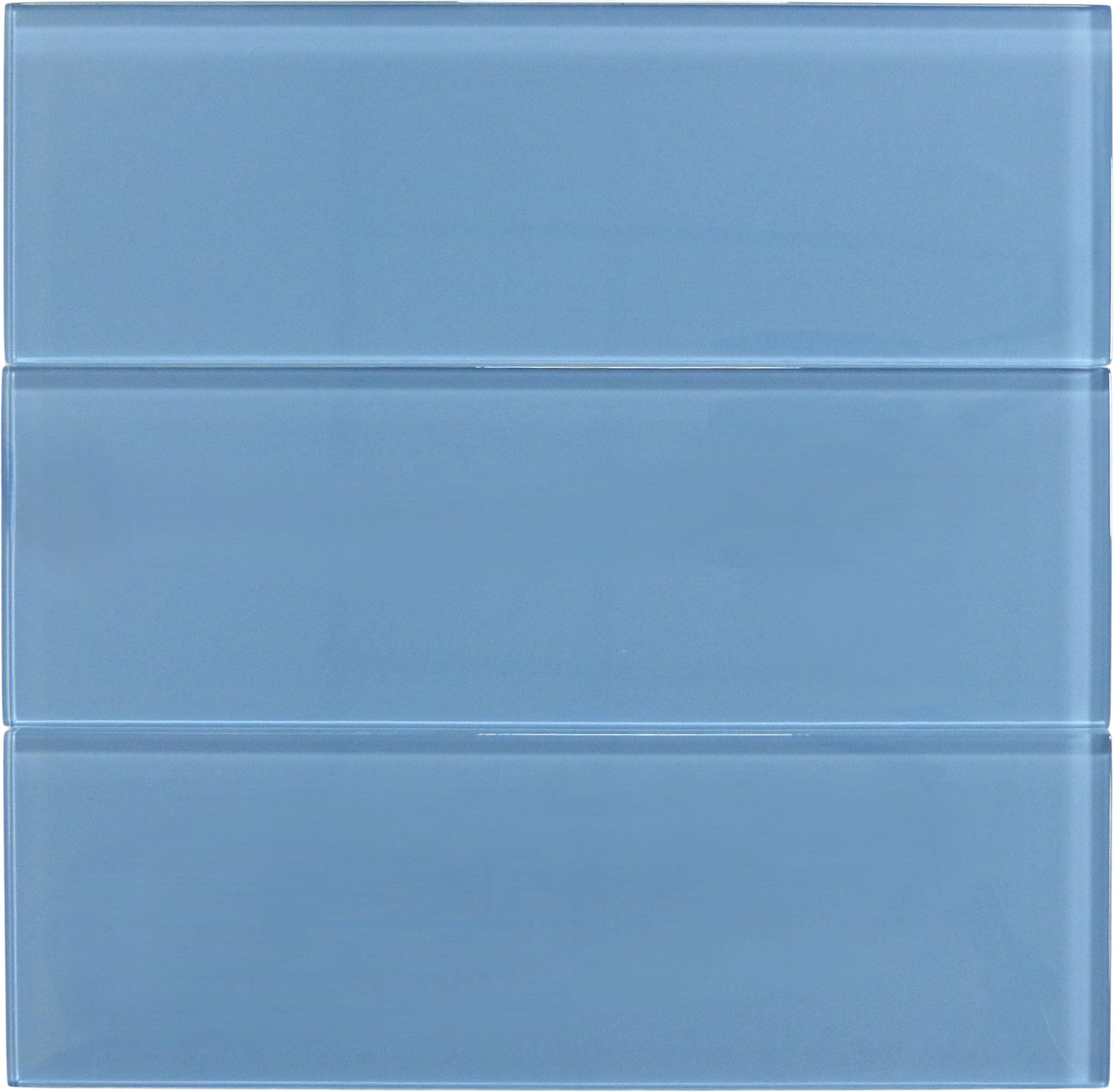 Seafoam Blue 4x12 Glossy Glass Subway Tile Euro Glass