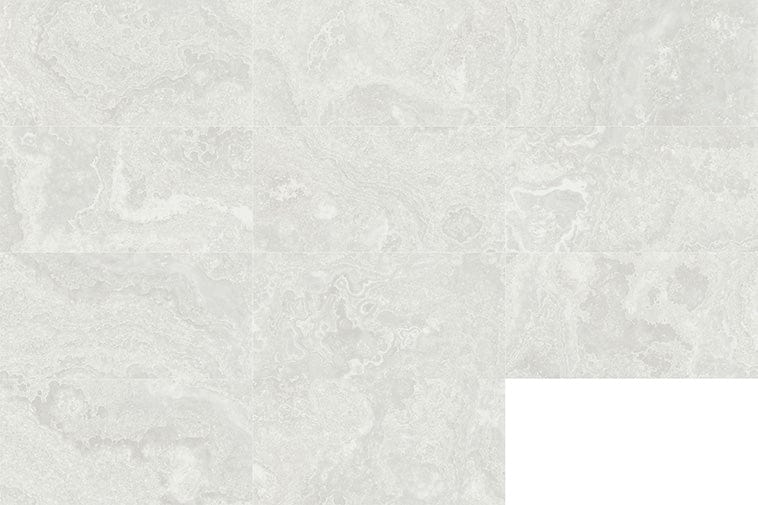 Agate White 24x48 Matte Porcelain Tile Euro Glass