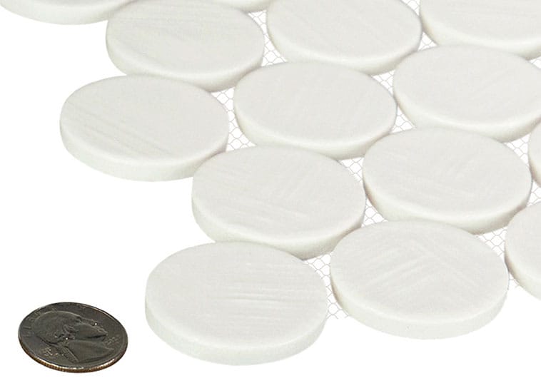 Alloway Kellen White 11 7/8 x 11 7/8 Recycled Glossy Glass Tile Euro Glass