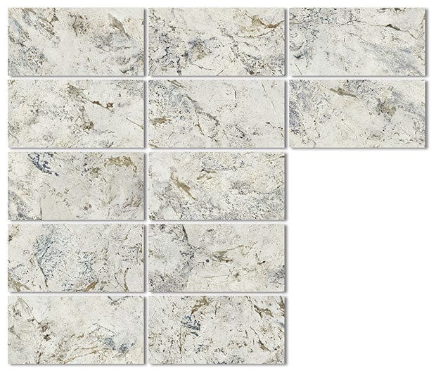 Alpen Quartz 24x48 Polished Porcelain Tile Euro Glass