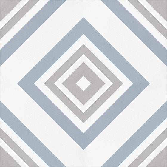 Amalfi Coast Italiano Kerchief 8x8 Matte Porcelain Tile Euro Glass