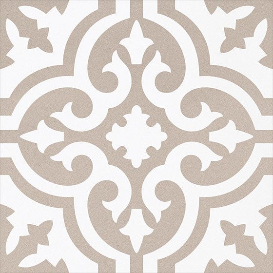 Amalfi Coast Organza Antique Beige 8x8 Matte Porcelain Tile Euro Glass