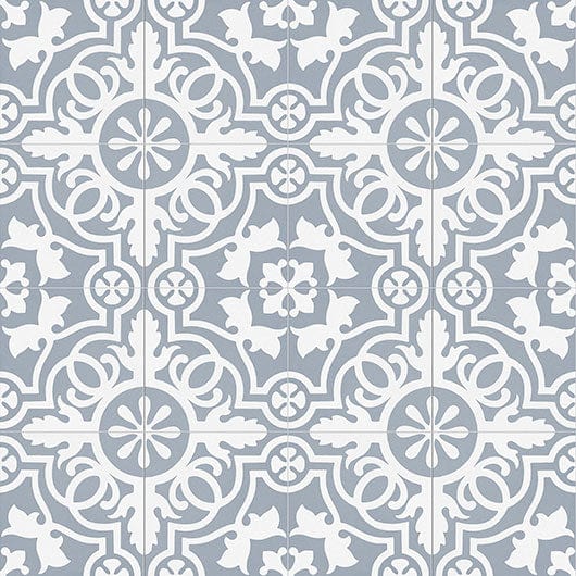 Amalfi Coast Teal Doily 8x8 Matte Porcelain Tile Euro Glass