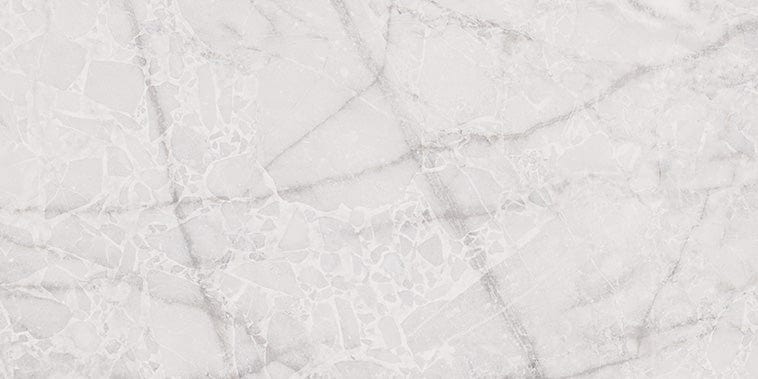 Atlantis White 24x48 Polished Porcelain Tile Euro Glass