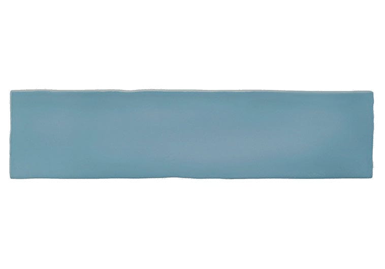 Brooklyn Denim Blue 3x12 Glossy Ceramic Tile Euro Glass