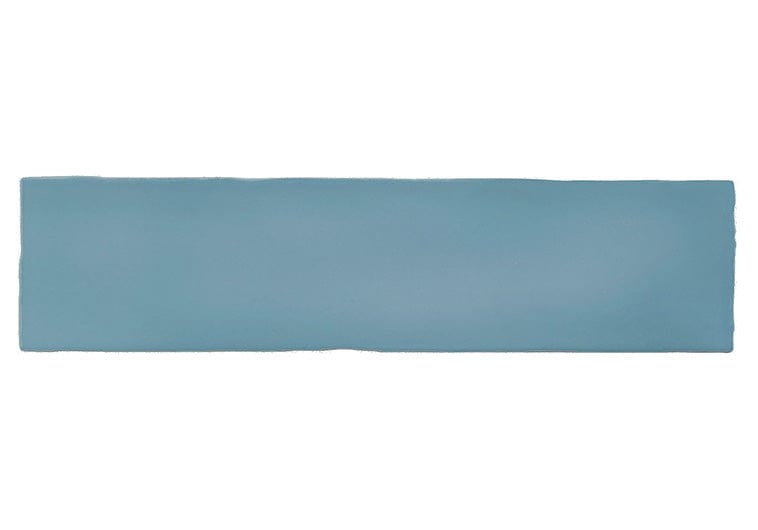 Brooklyn Denim Blue 3x12 Glossy Ceramic Tile Euro Glass