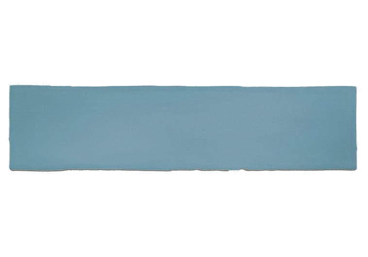 Brooklyn Denim Blue 3x12 Glossy Ceramic Tile Euro Glass