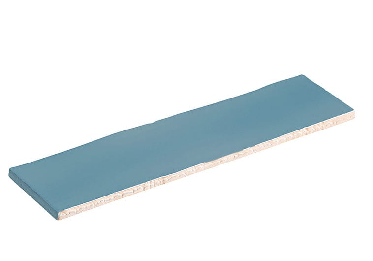 Brooklyn Denim Blue 3x12 Glossy Ceramic Tile Euro Glass