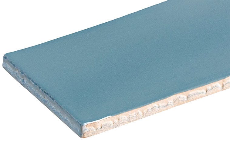 Brooklyn Denim Blue 3x12 Glossy Ceramic Tile Euro Glass