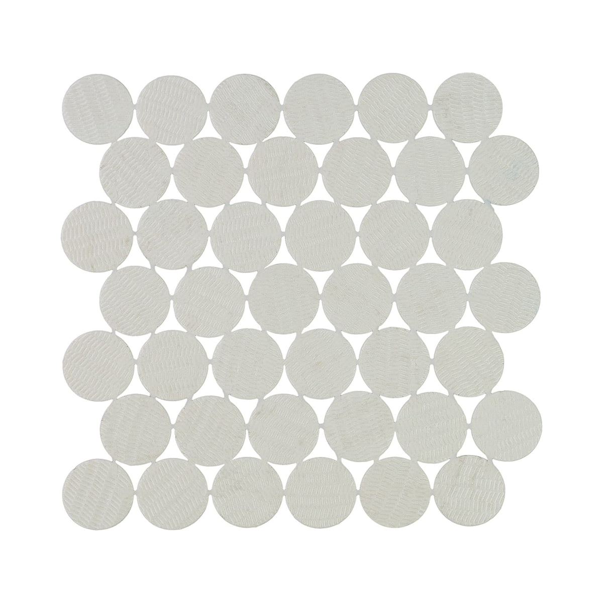Calvari Fosca 2-Inch Round Recycled Glass Mosaic Tile Euro Glass