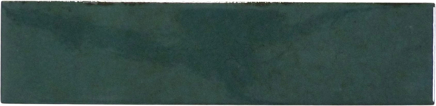 Denver Brick Green 2x10 Glossy Porcelain Tile Euro Glass