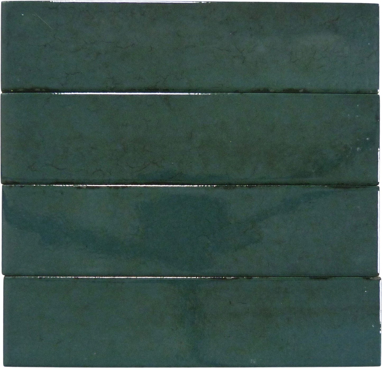 Denver Brick Green 2x10 Glossy Porcelain Tile Euro Glass