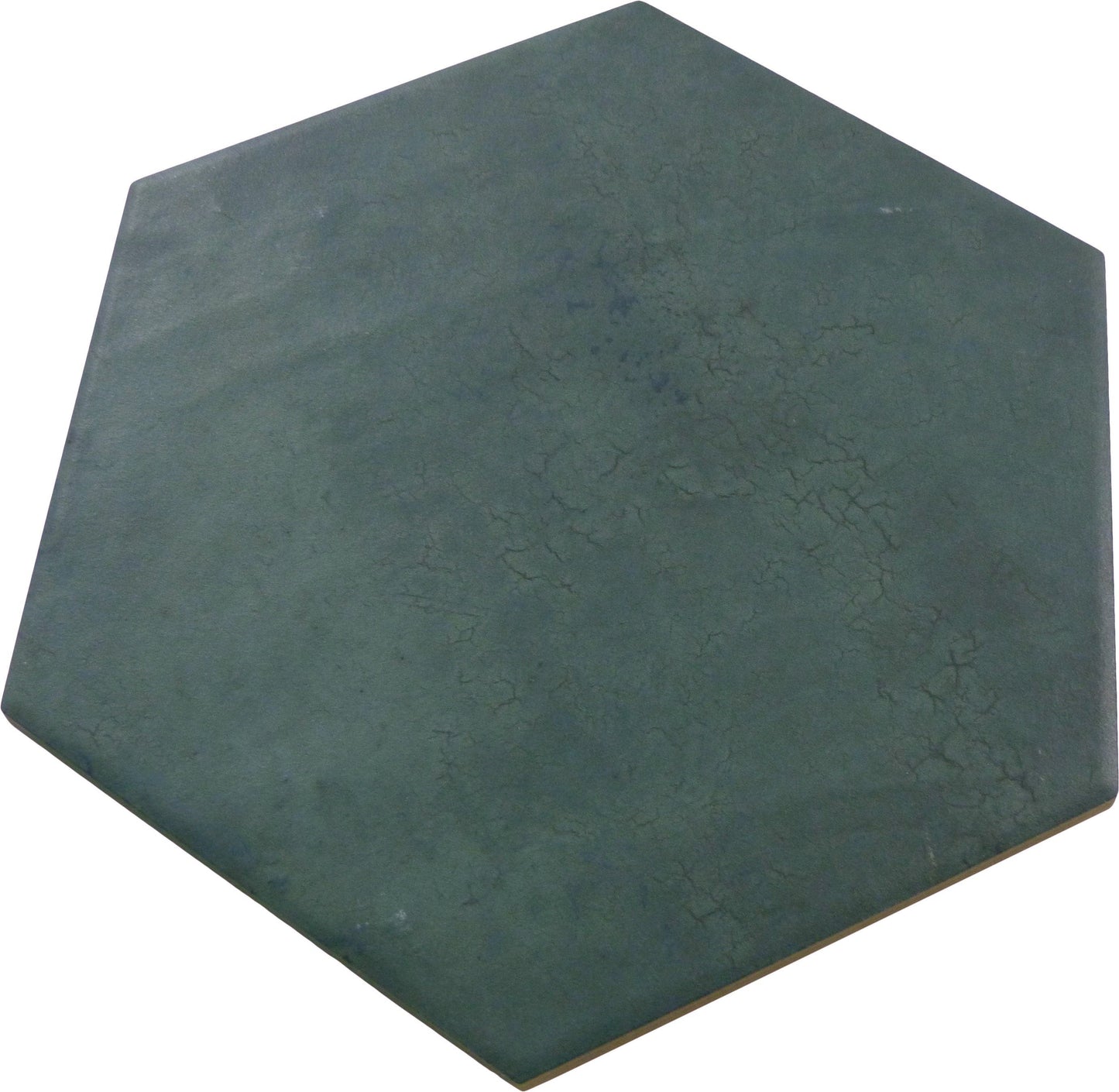 Denver Hexagon Green 9x10 Matte Porcelain Tile Euro Glass