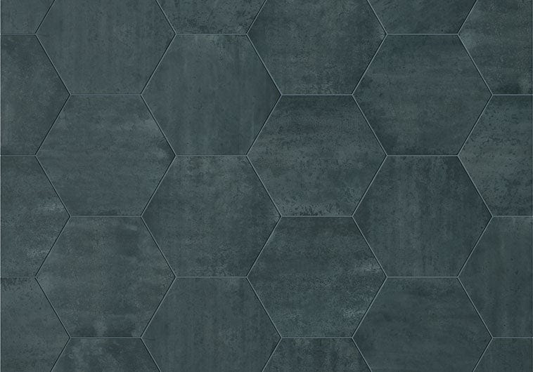 Denver Hexagon Green 9x10 Matte Porcelain Tile Euro Glass