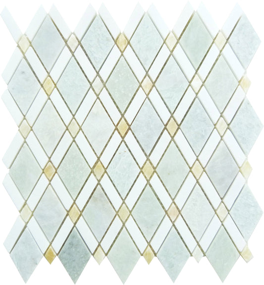 Ming Green Diamond Stone Polished Tile Euro Glass