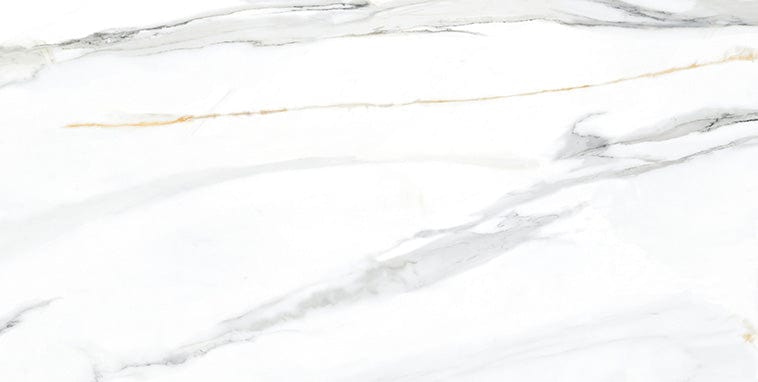 Emporio Calacatta White 24x48 Polished Porcelain Tile Euro Glass