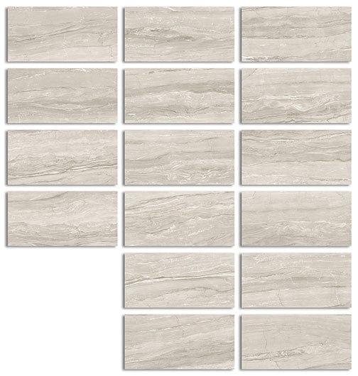 Eos Cream 24x48 Polished Porcelain Tile Euro Glass