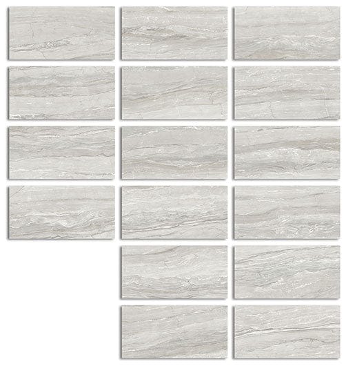 Eos Pearl 24x48 Polished Porcelain Tile Euro Glass