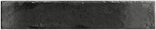 Evellon Drake Black 3x16 Glossy Porcelain Tile Euro Glass
