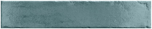 Evellon Terrol Green 3x16 Glossy Porcelain Tile Euro Glass