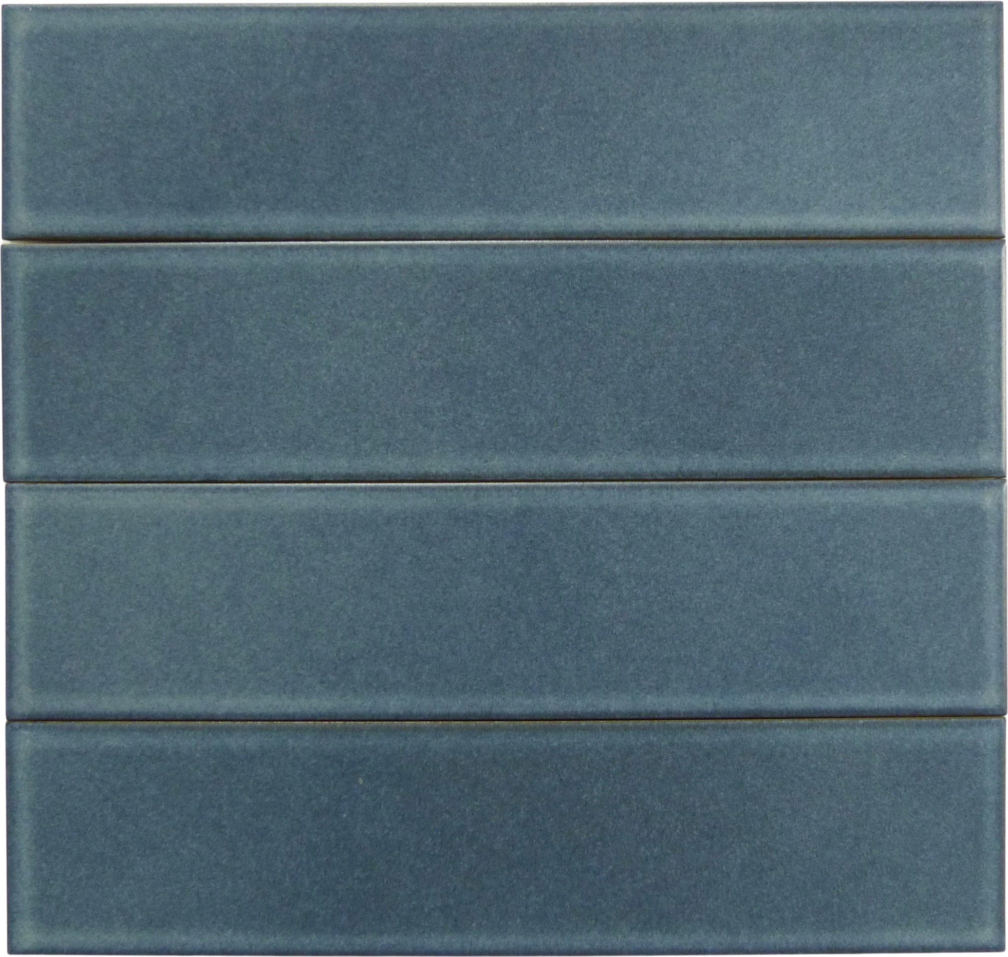 Evermore Celestial Sky Blue 3x12 Matte Porcelain Tile Euro Glass