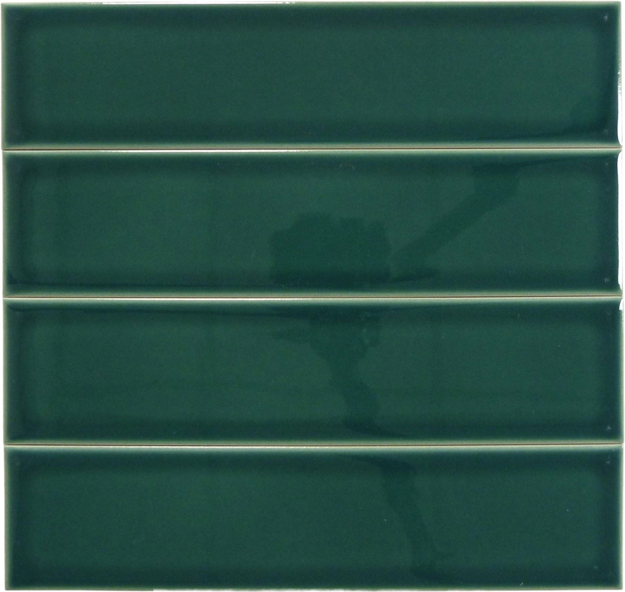 Evermore Forest Green 3x12 Glossy Porcelain Tile Euro Glass