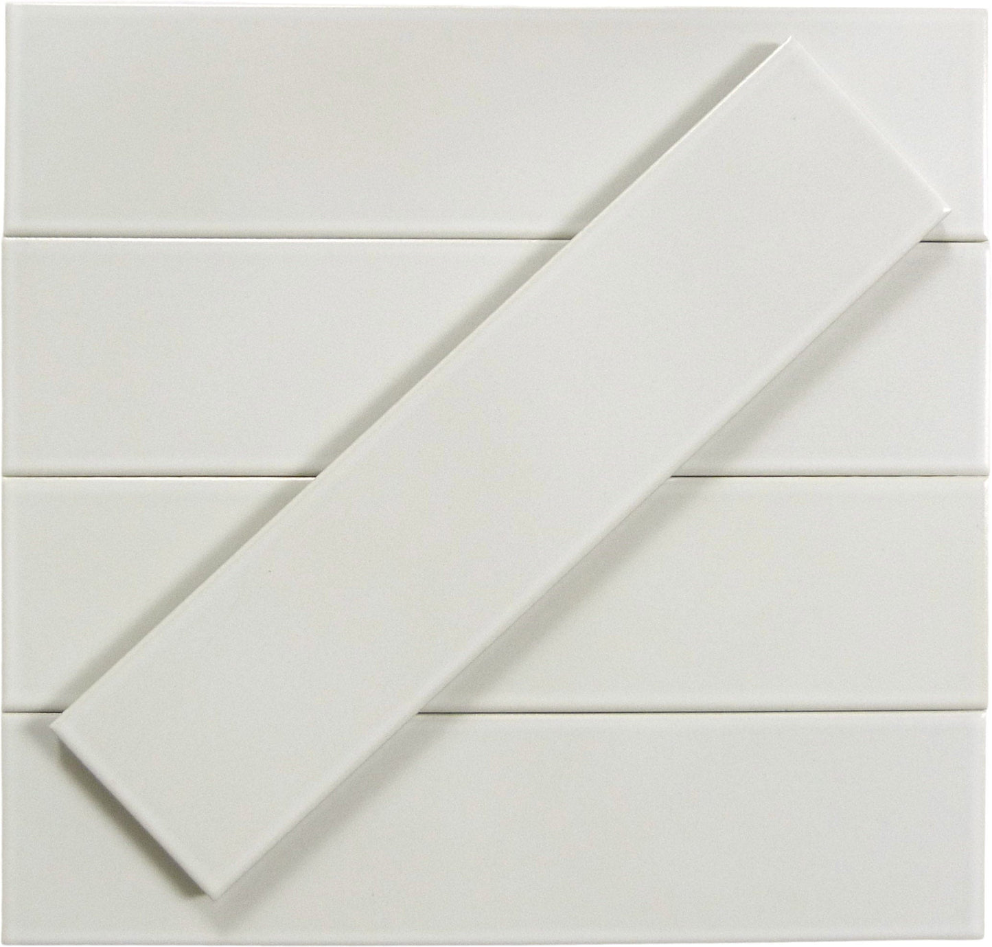 Evermore London White 3x12 Matte Porcelain Tile Euro Glass