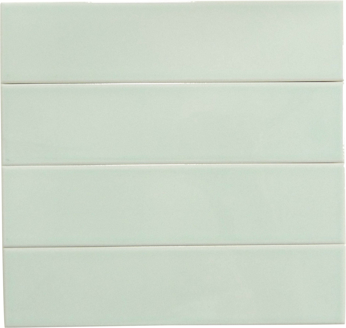 Evermore Spring Mint 3x12 Glossy Porcelain Tile Euro Glass