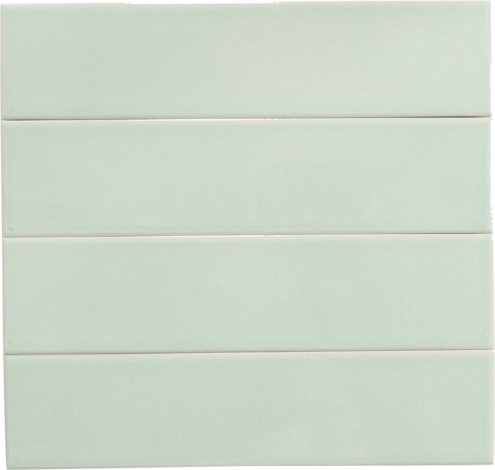 Evermore Spring Mint 3x12 Glossy Porcelain Tile Euro Glass