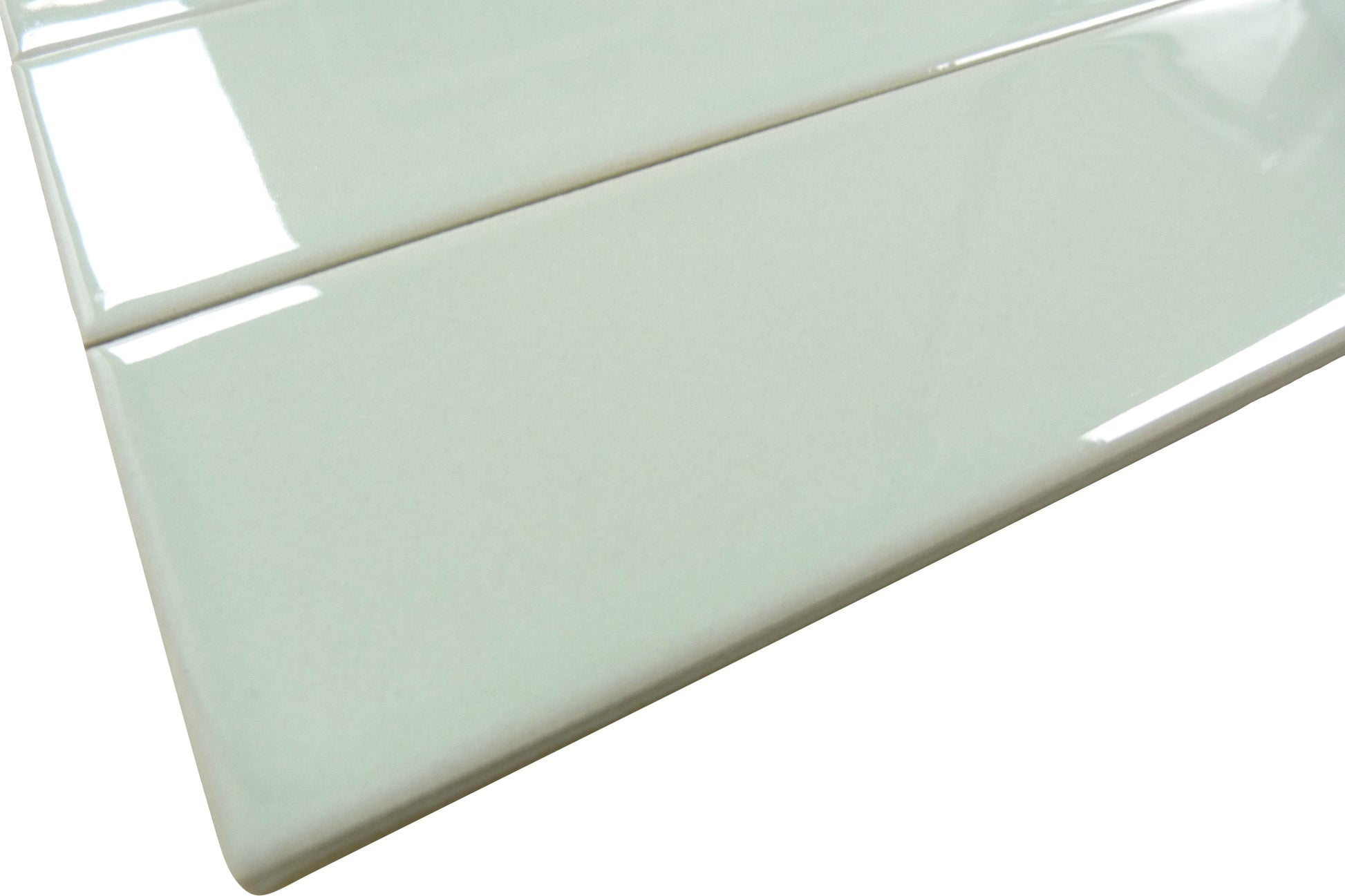 Evermore Spring Mint 3x12 Glossy Porcelain Tile Euro Glass