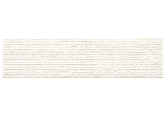Groove Rhythm Ice 3x12 Glossy Porcelain Tile Euro Glass