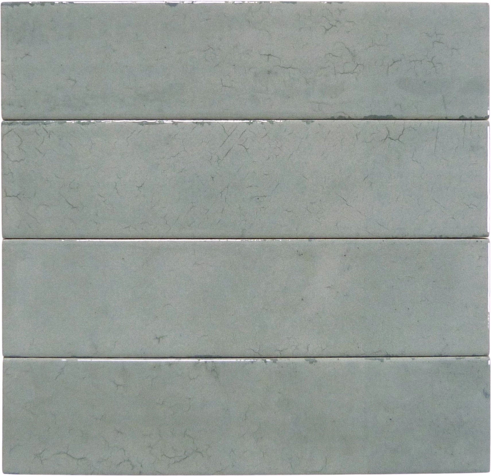 Miami Brick Blue 2x10 Glossy Porcelain Tile Euro Glass