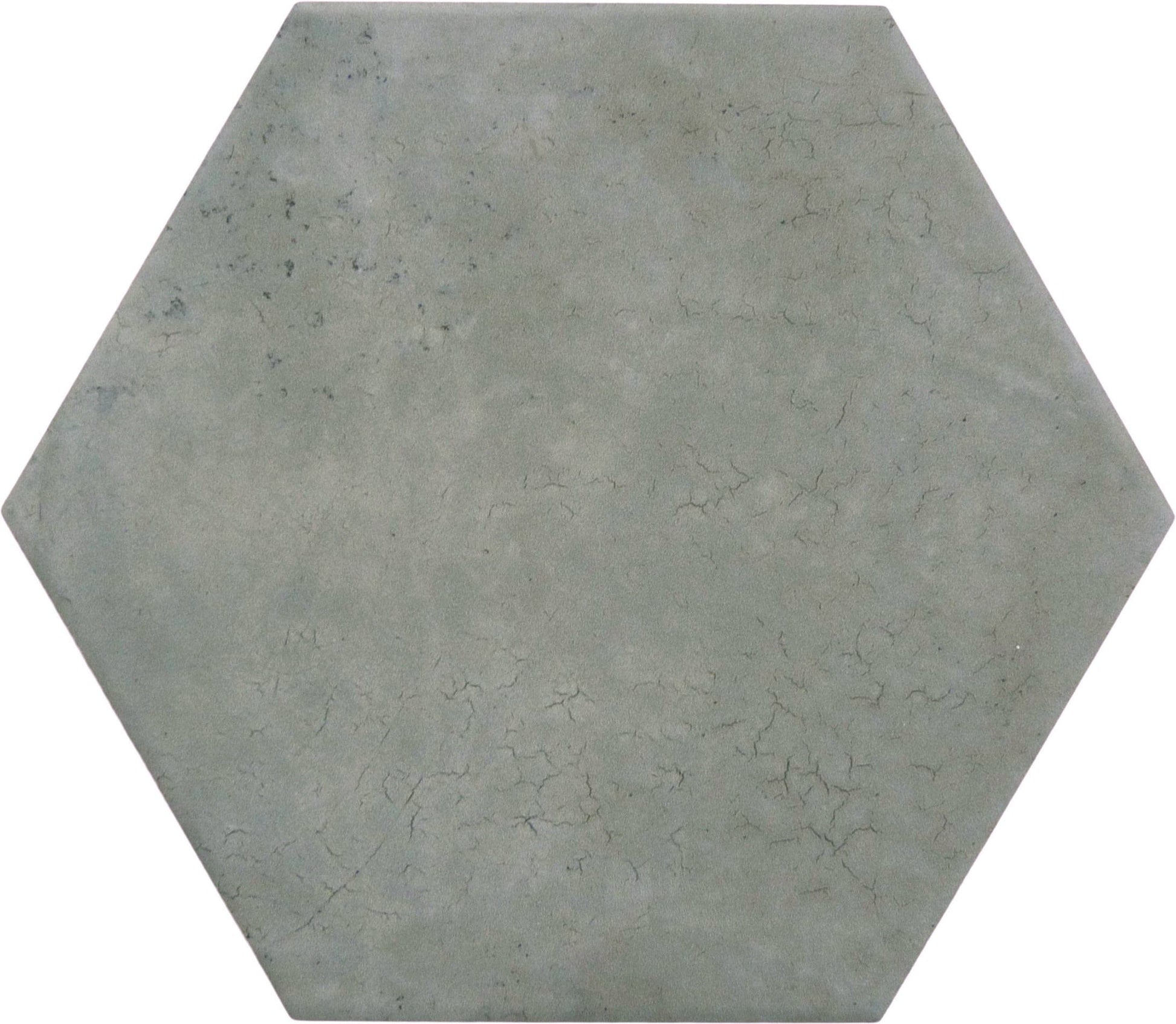 Miami Hexagon Blue 9x10 Matte Porcelain Tile Euro Glass