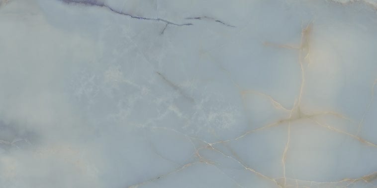 Onice Sky Blue 24x48 Polished Porcelain Tile Euro Glass