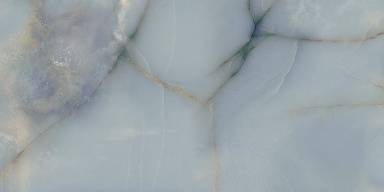 Onice Sky Blue 24x48 Polished Porcelain Tile Euro Glass