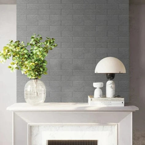 Orgallo Cludo Grey 3x9 Matte Ceramic Tile Euro Glass