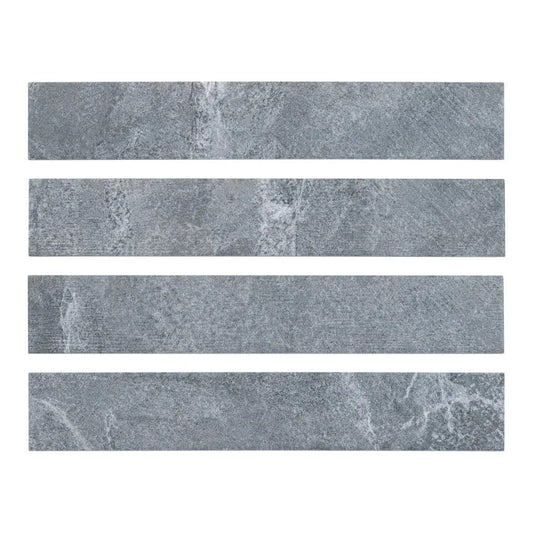 Outback Archean Grey 3x18 Matte Porcelain Tile Euro Glass