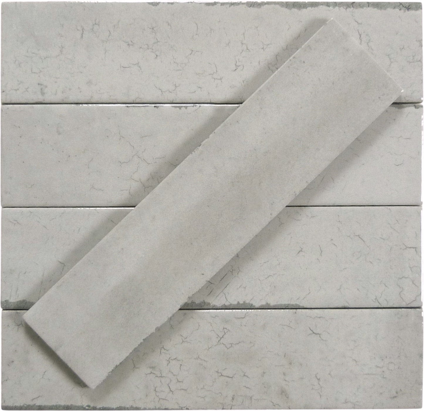 Portland Brick Grey 2x10 Glossy Porcelain Tile Euro Glass