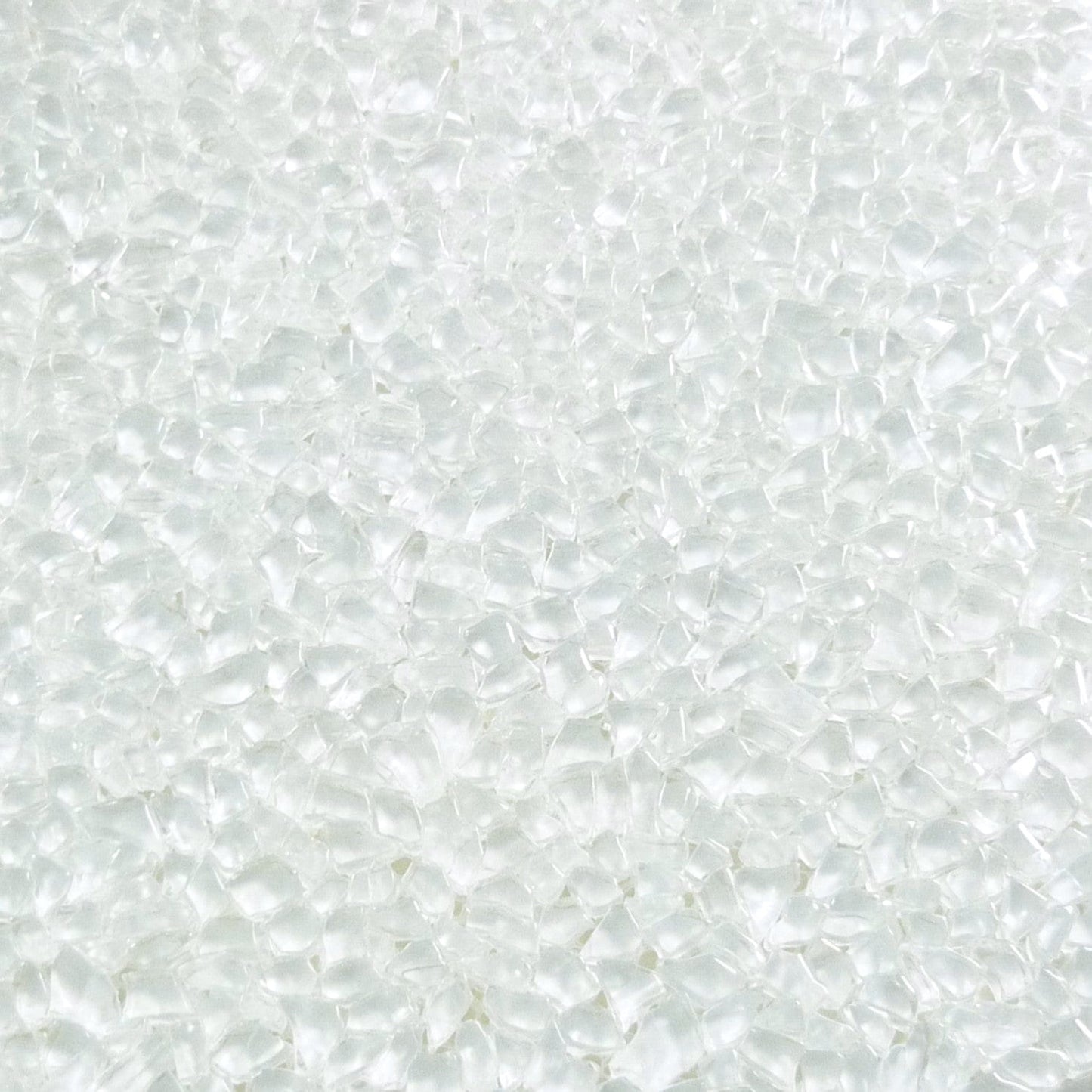 Bright White Raindrop Glossy Glass Tile Euro Glass
