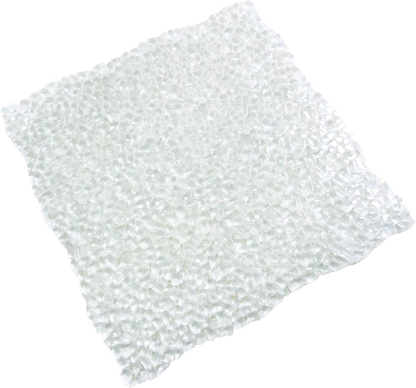 Bright White Raindrop Glossy Glass Tile Euro Glass