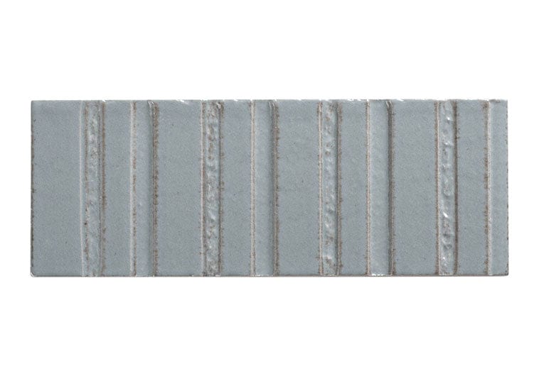 Sarmento Jillene 3x8 Linear Deco Glossy Porcelain Tile Euro Glass